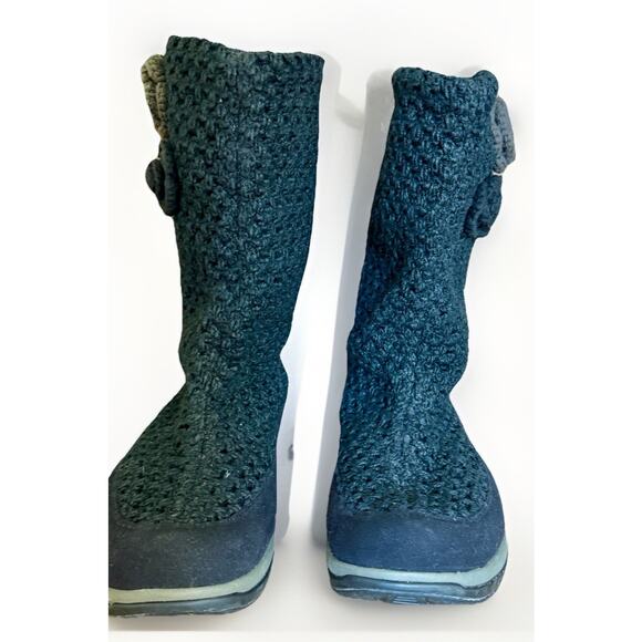 KALSO Earth Juniper Vegan Negative Heel Black Boots Floral Women 9.5B non slip - Picture 5 of 6